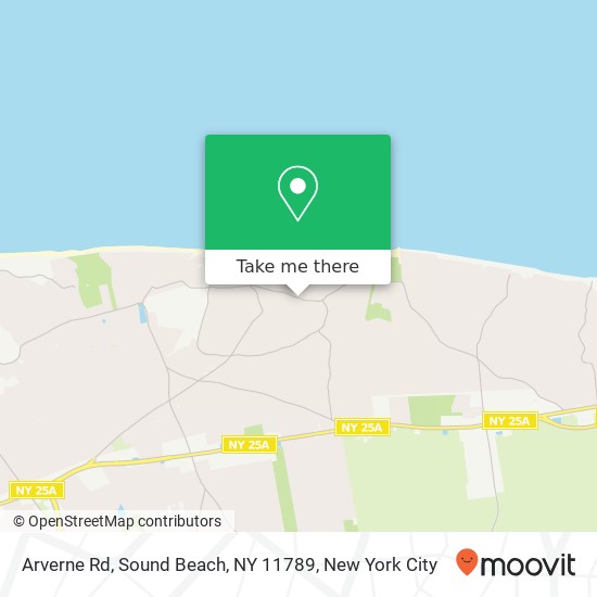 Arverne Rd, Sound Beach, NY 11789 map