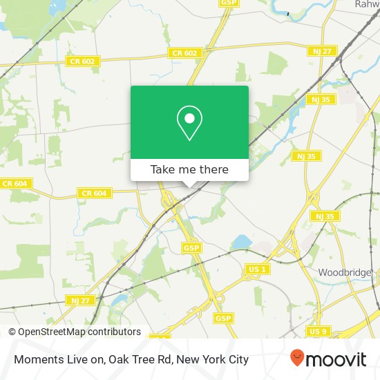 Moments Live on, Oak Tree Rd map