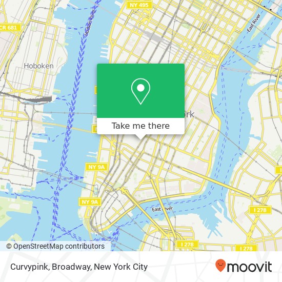 Curvypink, Broadway map
