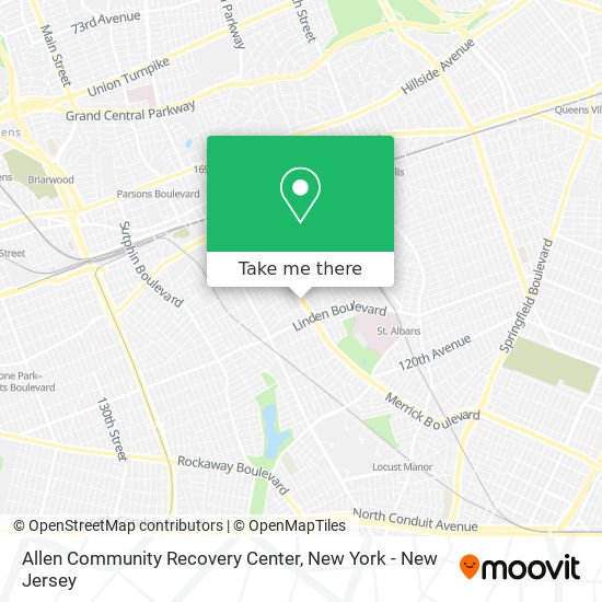 Allen Community Recovery Center map