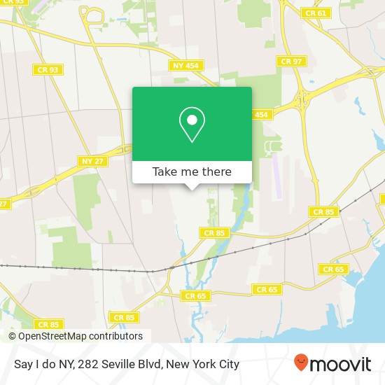 Mapa de Say I do NY, 282 Seville Blvd