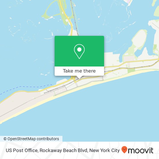 Mapa de US Post Office, Rockaway Beach Blvd
