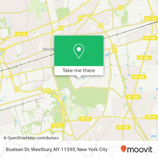 Mapa de Boelsen Dr, Westbury, NY 11590