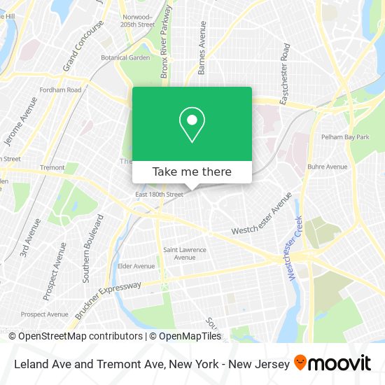 Mapa de Leland Ave and Tremont Ave