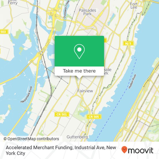 Mapa de Accelerated Merchant Funding, Industrial Ave