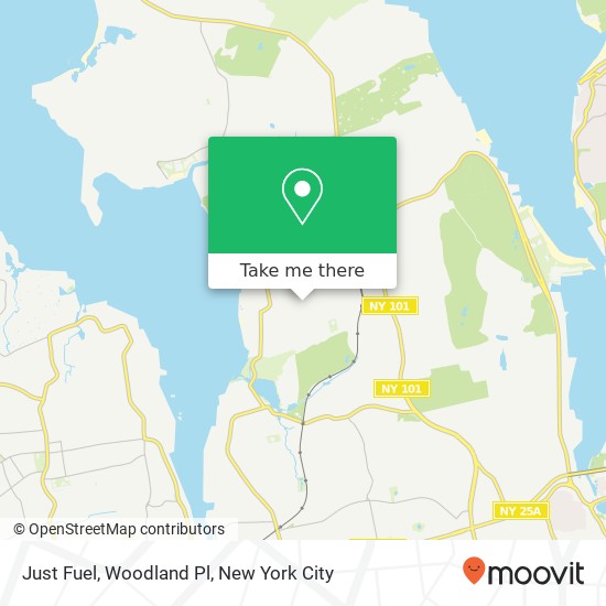 Just Fuel, Woodland Pl map