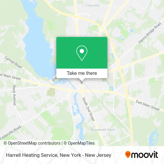 Harrell Heating Service map
