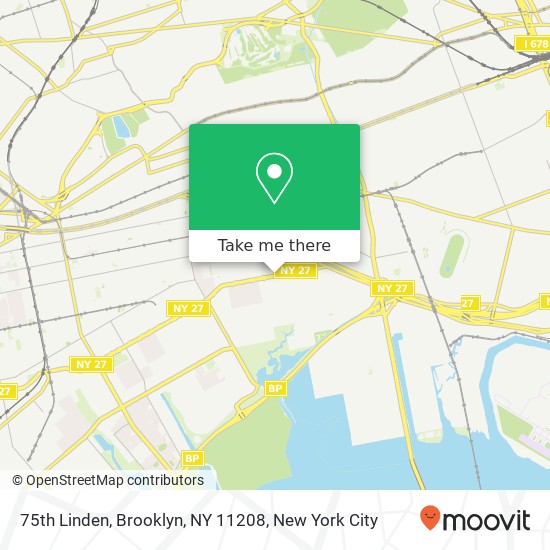 75th Linden, Brooklyn, NY 11208 map