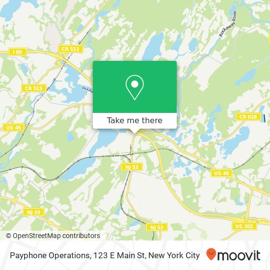 Mapa de Payphone Operations, 123 E Main St
