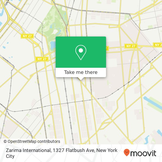 Zarima International, 1327 Flatbush Ave map