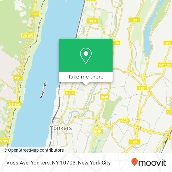 Voss Ave, Yonkers, NY 10703 map
