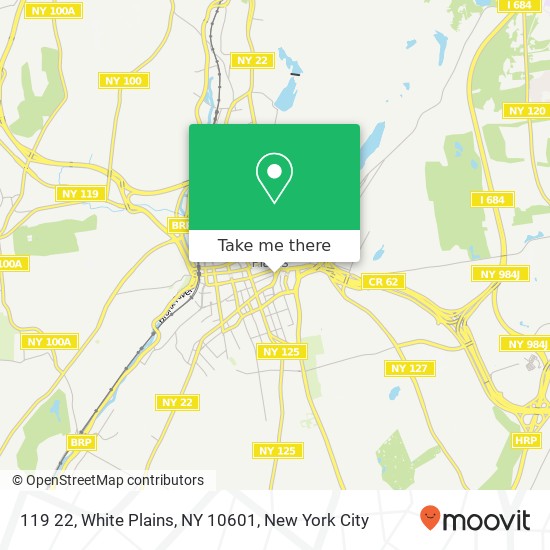 Mapa de 119 22, White Plains, NY 10601