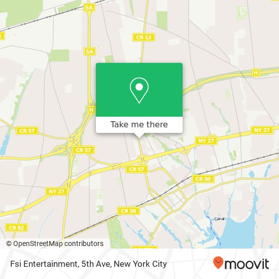 Mapa de Fsi Entertainment, 5th Ave