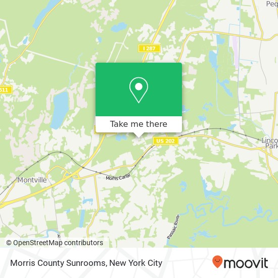 Morris County Sunrooms map