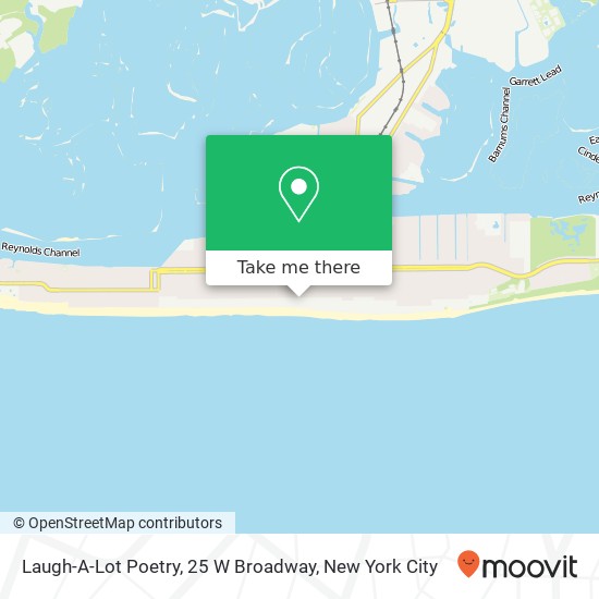 Laugh-A-Lot Poetry, 25 W Broadway map