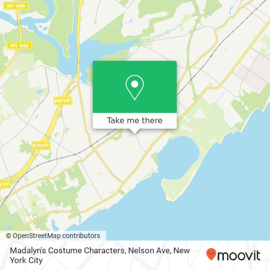 Madalyn's Costume Characters, Nelson Ave map