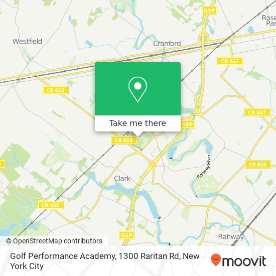 Golf Performance Academy, 1300 Raritan Rd map