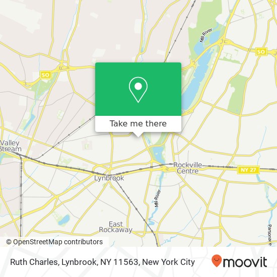 Mapa de Ruth Charles, Lynbrook, NY 11563