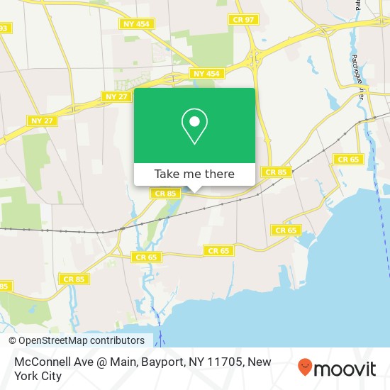 Mapa de McConnell Ave @ Main, Bayport, NY 11705