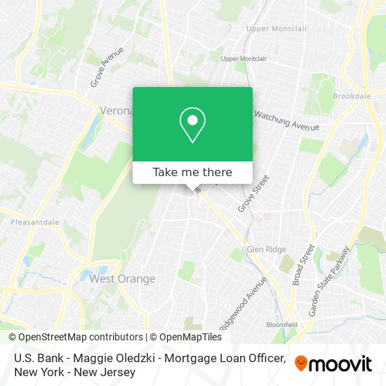 U.S. Bank - Maggie Oledzki - Mortgage Loan Officer map