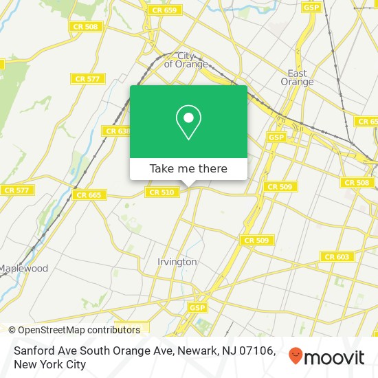 Sanford Ave South Orange Ave, Newark, NJ 07106 map