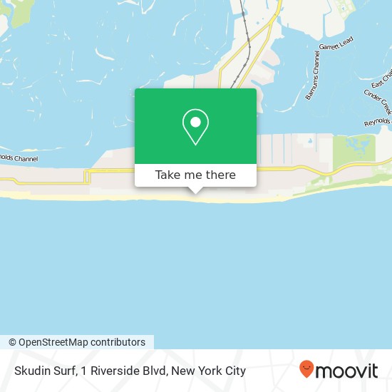 Mapa de Skudin Surf, 1 Riverside Blvd
