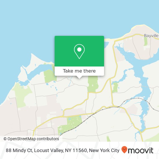Mapa de 88 Mindy Ct, Locust Valley, NY 11560