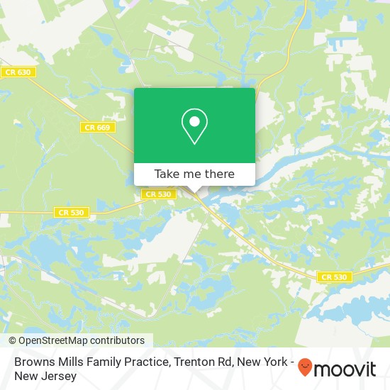 Browns Mills Family Practice, Trenton Rd map