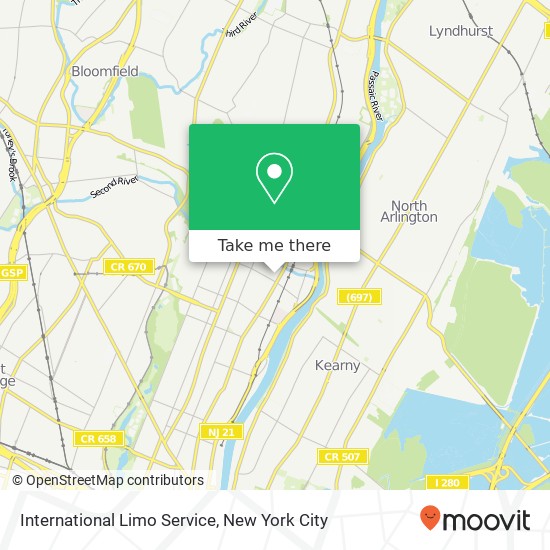 International Limo Service map