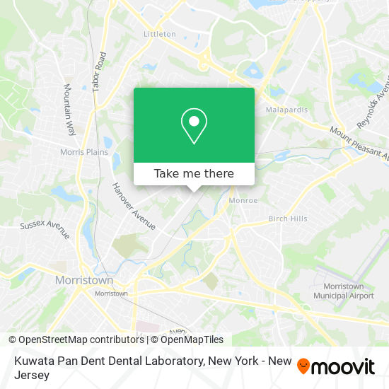 Mapa de Kuwata Pan Dent Dental Laboratory