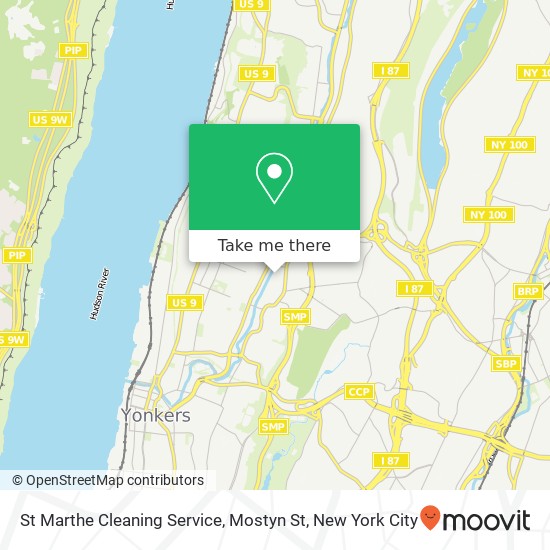 St Marthe Cleaning Service, Mostyn St map