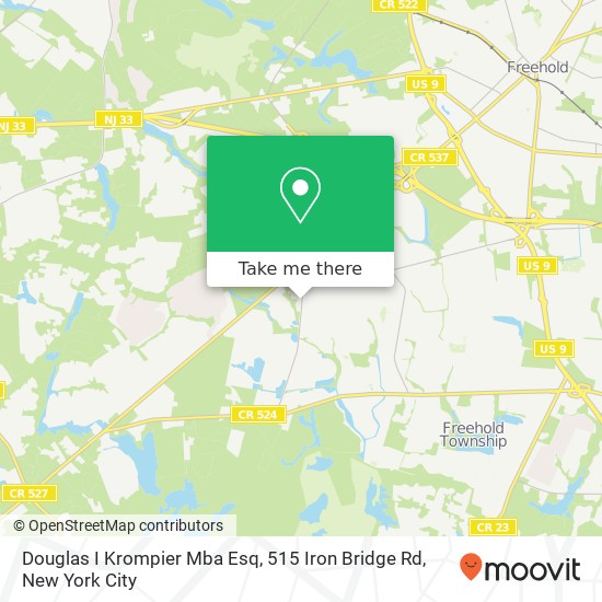 Douglas I Krompier Mba Esq, 515 Iron Bridge Rd map