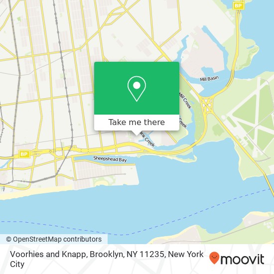 Mapa de Voorhies and Knapp, Brooklyn, NY 11235