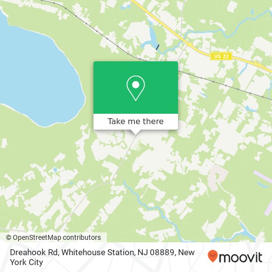 Mapa de Dreahook Rd, Whitehouse Station, NJ 08889