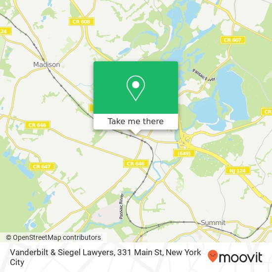 Vanderbilt & Siegel Lawyers, 331 Main St map