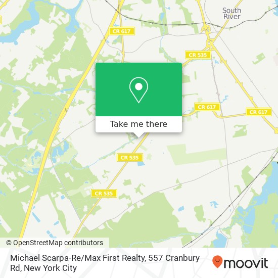 Michael Scarpa-Re / Max First Realty, 557 Cranbury Rd map