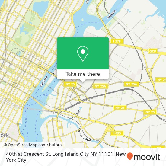 40th at Crescent St, Long Island City, NY 11101 map