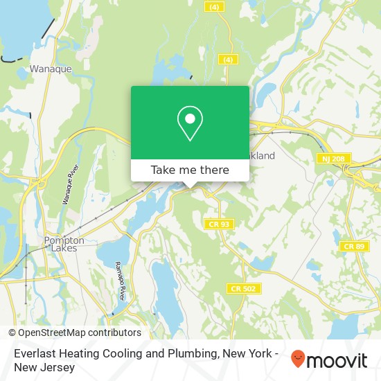 Everlast Heating Cooling and Plumbing map