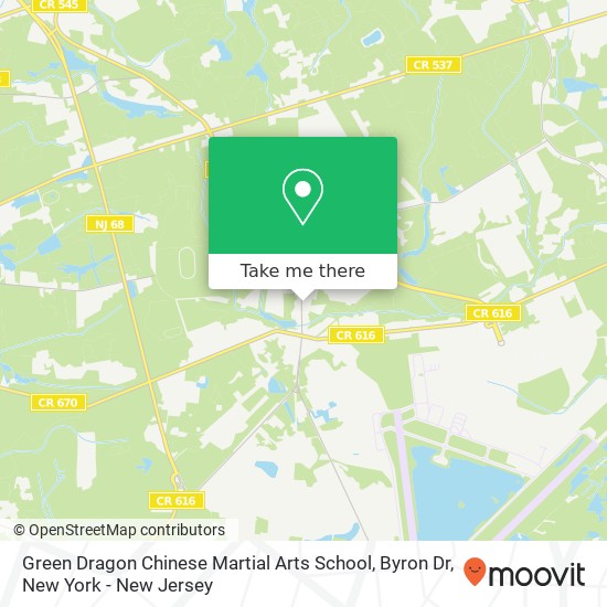 Green Dragon Chinese Martial Arts School, Byron Dr map