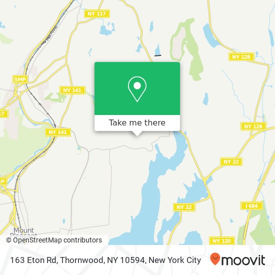 Mapa de 163 Eton Rd, Thornwood, NY 10594