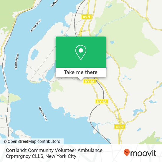 Mapa de Cortlandt Community Volunteer Ambulance Crpmrgncy CLLS