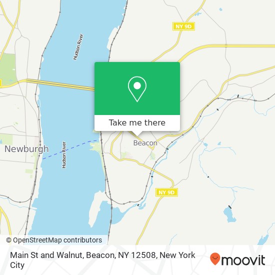 Mapa de Main St and Walnut, Beacon, NY 12508