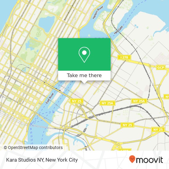 Kara Studios NY map