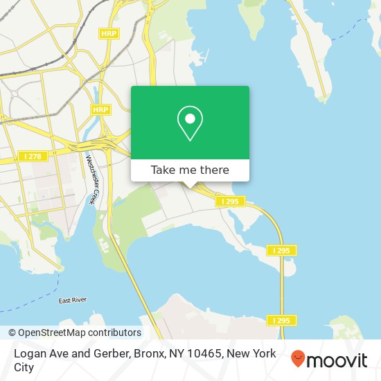Logan Ave and Gerber, Bronx, NY 10465 map