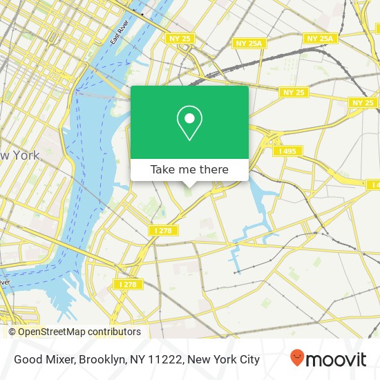 Mapa de Good Mixer, Brooklyn, NY 11222