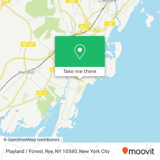 Mapa de Playland / Forest, Rye, NY 10580