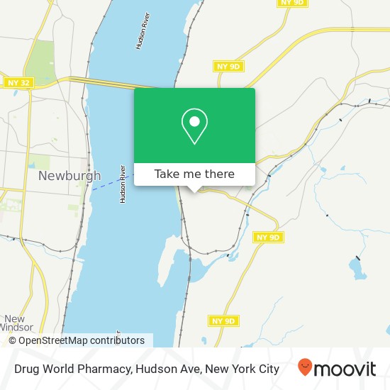 Drug World Pharmacy, Hudson Ave map