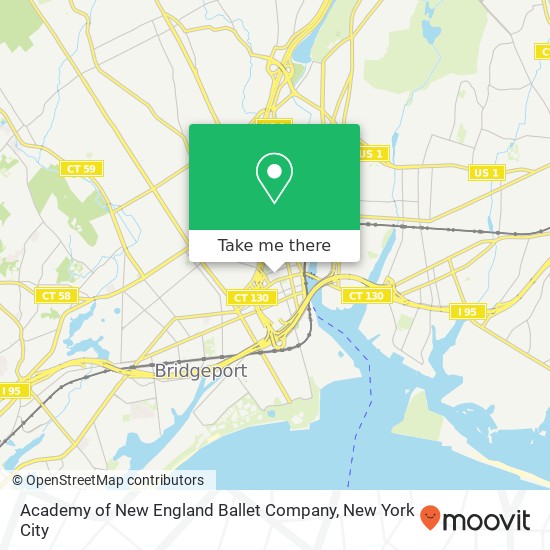 Academy of New England Ballet Company map