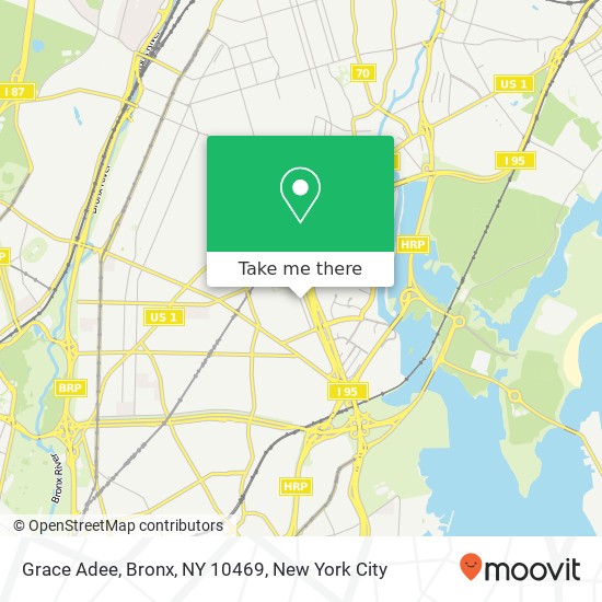 Mapa de Grace Adee, Bronx, NY 10469