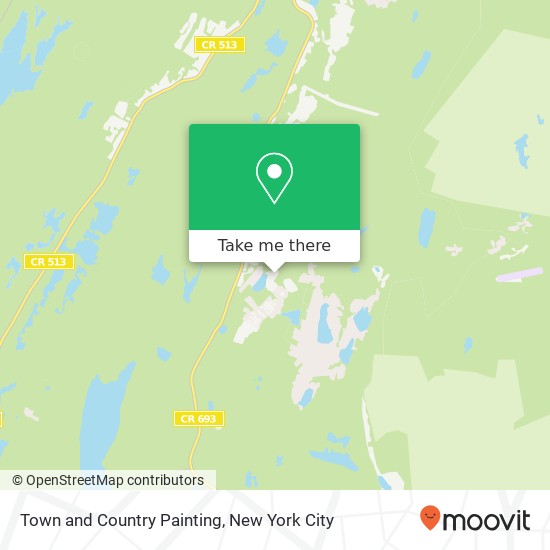 Town and Country Painting, Nosenzo Pond Rd map